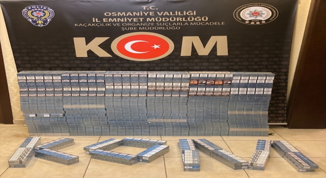 Osmaniye’de otomobilinde gümrük kaçağı sigara ele geçirilen şüpheli gözaltına alındı
