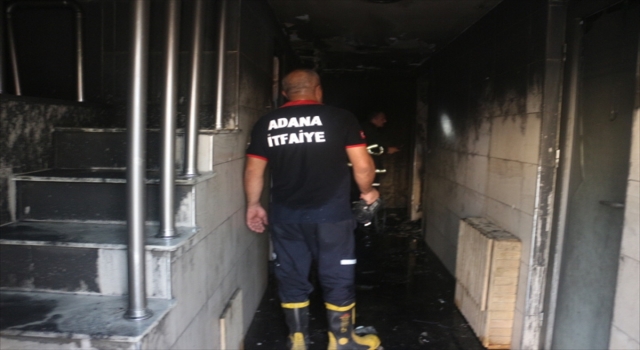Adana’da spor salonunda çıkan yangın söndürüldü