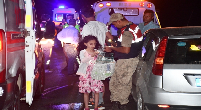Kahramanmaraş’ta zincirleme trafik kazası: 5 yaralı