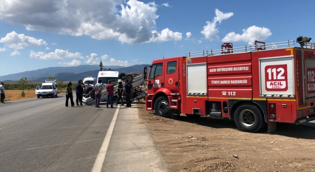 Hatay’da kamyonet devrildi: 6 yaralı