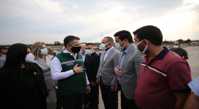 Bakan Pakdemirli, İmamoğlu Sulama Projesi’nin 4’ncü kısmını inceledi