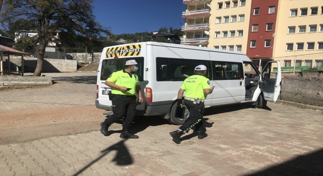 Aladağ’da okul servisleri denetlendi