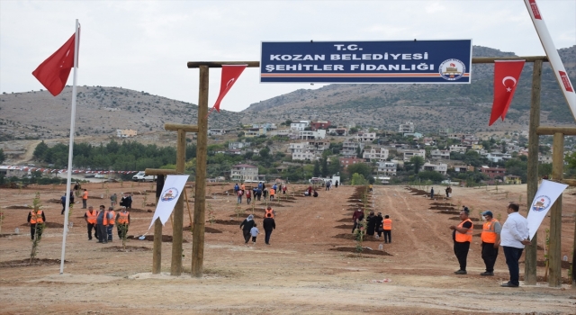 Kozan’da şehitlerin anısına fidan dikildi