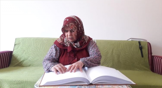 Burdur’da görme engelli 67 yaşındaki kadın 13 yılda hafız oldu