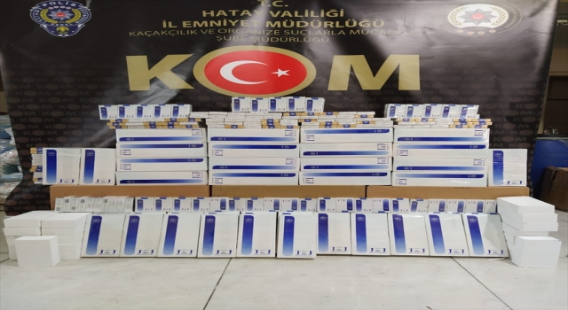 Antakya’da kaçak sigara ve makaron operasyonunda bir şüpheli yakalandı