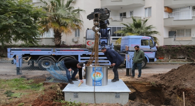 Mezitli’de çöp konteynerleri yer altına alınıyor
