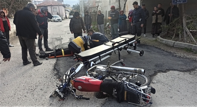 Osmaniye’de öğrenci servisiyle çarpışan motosikletin sürücüsü yaralandı