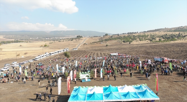 Gaziantep ve çevre illerde fidanlar toprakla buluşturuldu