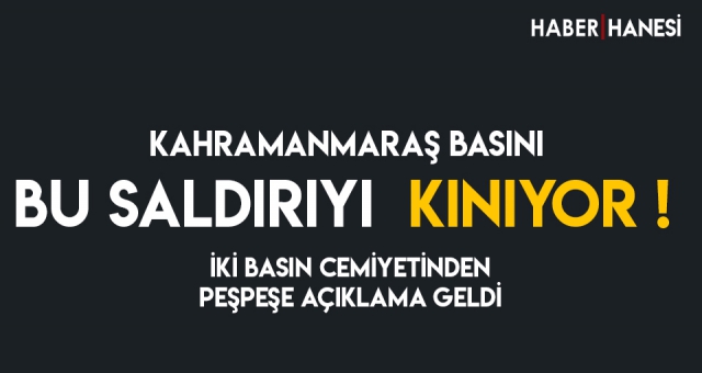 Meslektaşımıza YAPILAN SALDIRIYI KINIYORUZ !