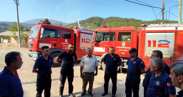 Antalya Halkı Kahramanmaraş İtfaiyesi'ne Teşekkür Etti