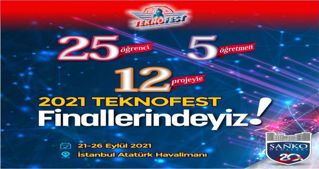 Sanko Okulları 12 Proje İle Teknofest'te