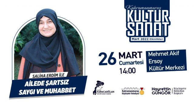 Kültür Sanat Etkinliklerinde Yazar Saliha Erdim Söyleşisi