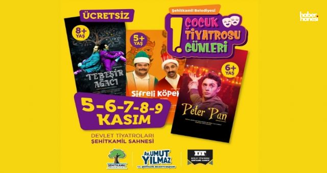 Şehitkamil’den Çocuklara Tiyatro Şöleni: 5 Gün Boyunca Ücretsiz Gösterimler