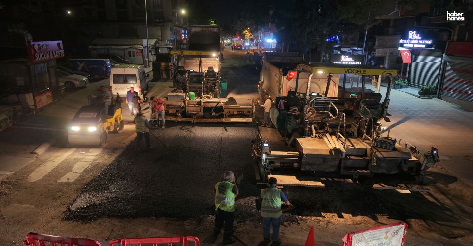 Kahramanmaraş Büyükşehir, Asfalt Mesaisini Gece Gündüz Kesintisiz Sürdürüyor