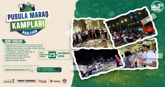 Kahramanmaraş Büyükşehir’den Gençlere Bilim, Sanat ve Doğa Kampı