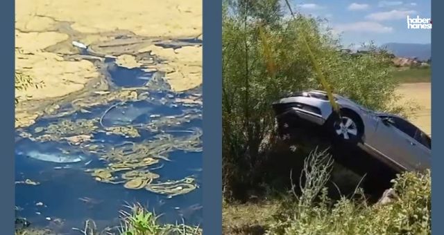Kahramanmaraş’ta Otomobil Gölün Ortasında Kaldı! İçindekiler Son Anda Kurtuldu