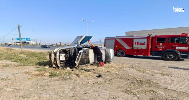 Kahramanmaraş'ta Korku Dolu Anlar! Takla Atan Otomobilde 2 Yaralı