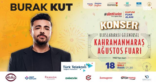 Ağustos Fuarı, Salı Günü Burak Kut Konseriyle Devam Edecek