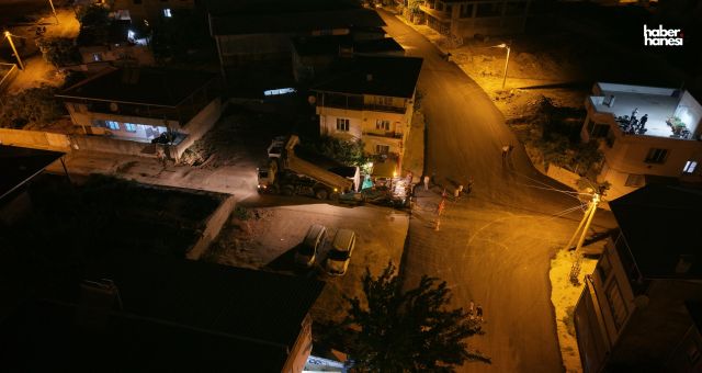 Kahramanmaraş Büyükşehir, Yahya Kemal’de Asfalt Mesaisini Gece Gündüz Sürdürüyor