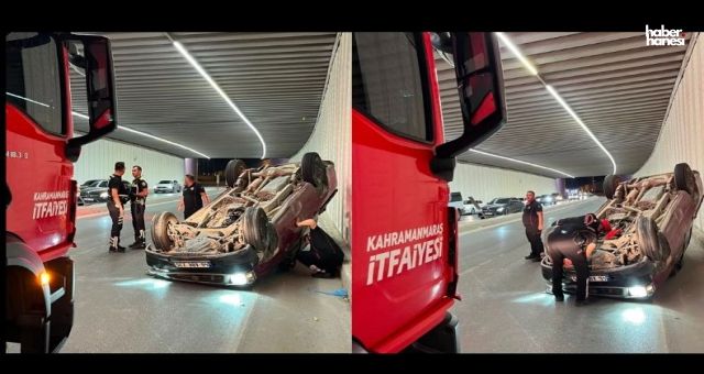 Kahramanmaraş’ta Pikap Kazası! Alt Geçitte Takla Attı, Sürücü Yaralandı