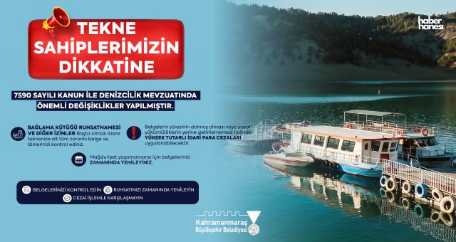 Tekne Sahiplerine Büyükşehir’den Kritik Uyarı; Belgelerinizi Kontrol Edin!