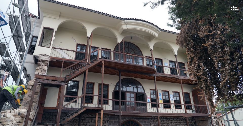 Tescilli Kocabaş Konağı’nda Titiz Restorasyon Süreci Sürüyor