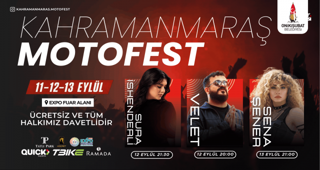 Kahramanmaraş MOTOFEST 2026 için geri sayım başladı: Ünlü isimler sahne alacak