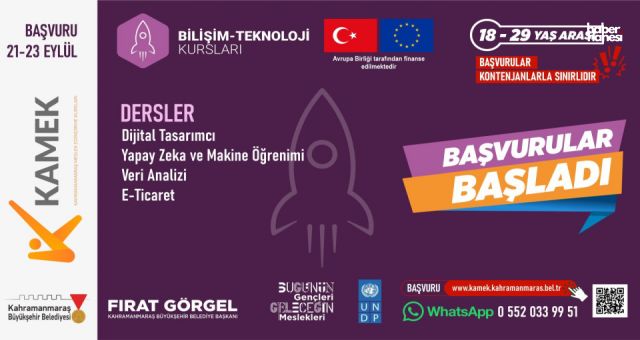 KAMEK’te Güz Dönemi Kurslarına Başvurular Başladı