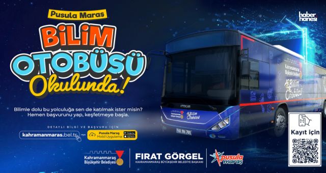 Pusula Maraş’ın Bilim Otobüsü Yeni Eğitim Döneminde de Yollarda