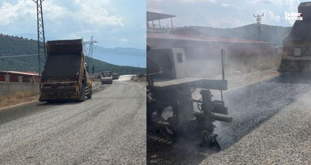 Kahramanmaraş Büyükşehir, Göksun Yeniyapan’ın Yolunda İkinci Kat Asfaltı Seriyor