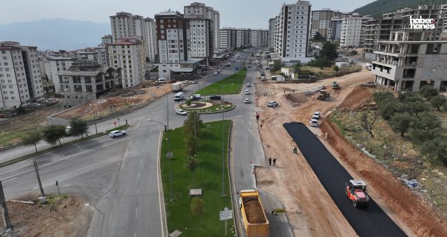 Kahramanmaraş’ta Tömek Kavşağı’nda Asfalt Serimi Başladı