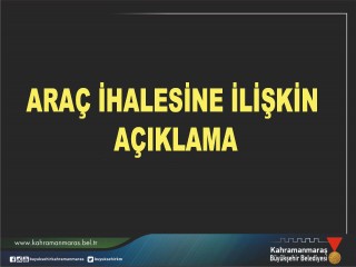 KAMUOYUNUN DİKKATİNE - BÜYÜKŞEHİRDEN ARAÇ AÇIKLAMASI GELDİ
