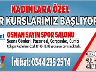 Büyükşehirden Kadınlar İçin Spor Kursu