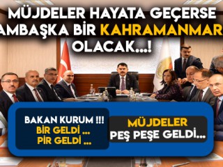 Bakan Kurum Müjdeleri Sıraladı