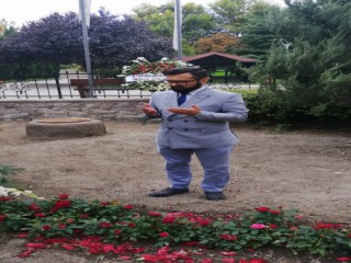 Başkan Şahbazlı Kudüs Şair'ini Mezarı Başında Andı