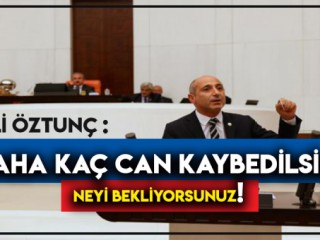 Öztunç, Ölüm Kavşağına Çözüm İstedi!