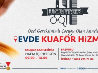 Büyükşehirden Evde Kuaför Hizmeti