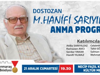 Büyükşehir'den Anma Programı