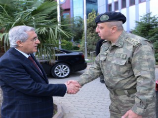Garnizon Komutanı Tnk. Alb. Emin Mehmet Terzioğlu, Rektör Can’ı Ziyaret Etti