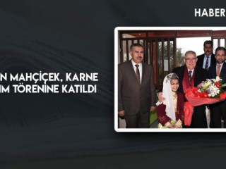 Başkan Mahçiçek, Karne Dağıtım Törenine Katıldı