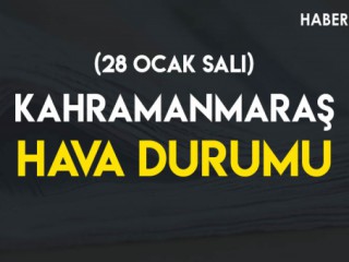 Kahramanmaraş Hava Durumu (28 Ocak 2020)