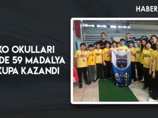 SANKO OKULLARI YÜZMEDE 59 MADALYA VE 2 KUPA KAZANDI