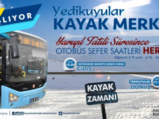 Yarıyıl Tatilinde Yedikuyulara Otobüs Seferleri başlıyor