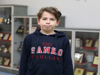 SANKO OKULLARI’NDAN EFE TAHTACI İLK 15 ÖĞRENCİ ARASINA GİRDİ