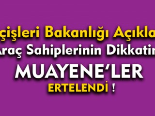 Araç Sahiplerinin Dikkatine !