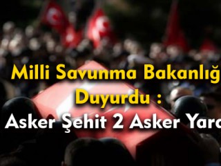 Milli Savunma Bakanlığı : 2 Şehit 2 Yaralı