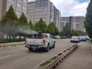 Onikişubat İlçesinin Sitelerine Dezenfekte Yapılıyor