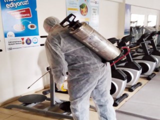 Spor Tesisleri Dezenfekte Edildi