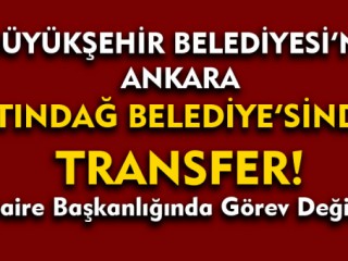 Büyükşehir Belediyesinde İki Görev Değişikliği