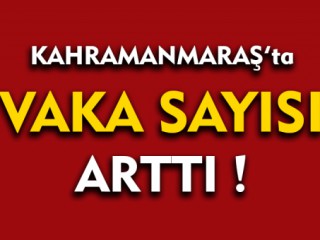 Kahramanmaraş'ta Vaka Sayısı Arttı!